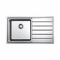 BURNS & FERALL CLASSIC LIB100 LINEA R25 SINGLE  BOWL WITH  DRAINER LEFT HAND & RIGHT HAND -  STAINLESS STEEL