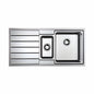 BURNS & FERALL CLASSIC LIB125 LINEA R25 DOUBLE BOWL WITH  DRAINER LEFT HAND & RIGHT HAND -  STAINLESS STEEL