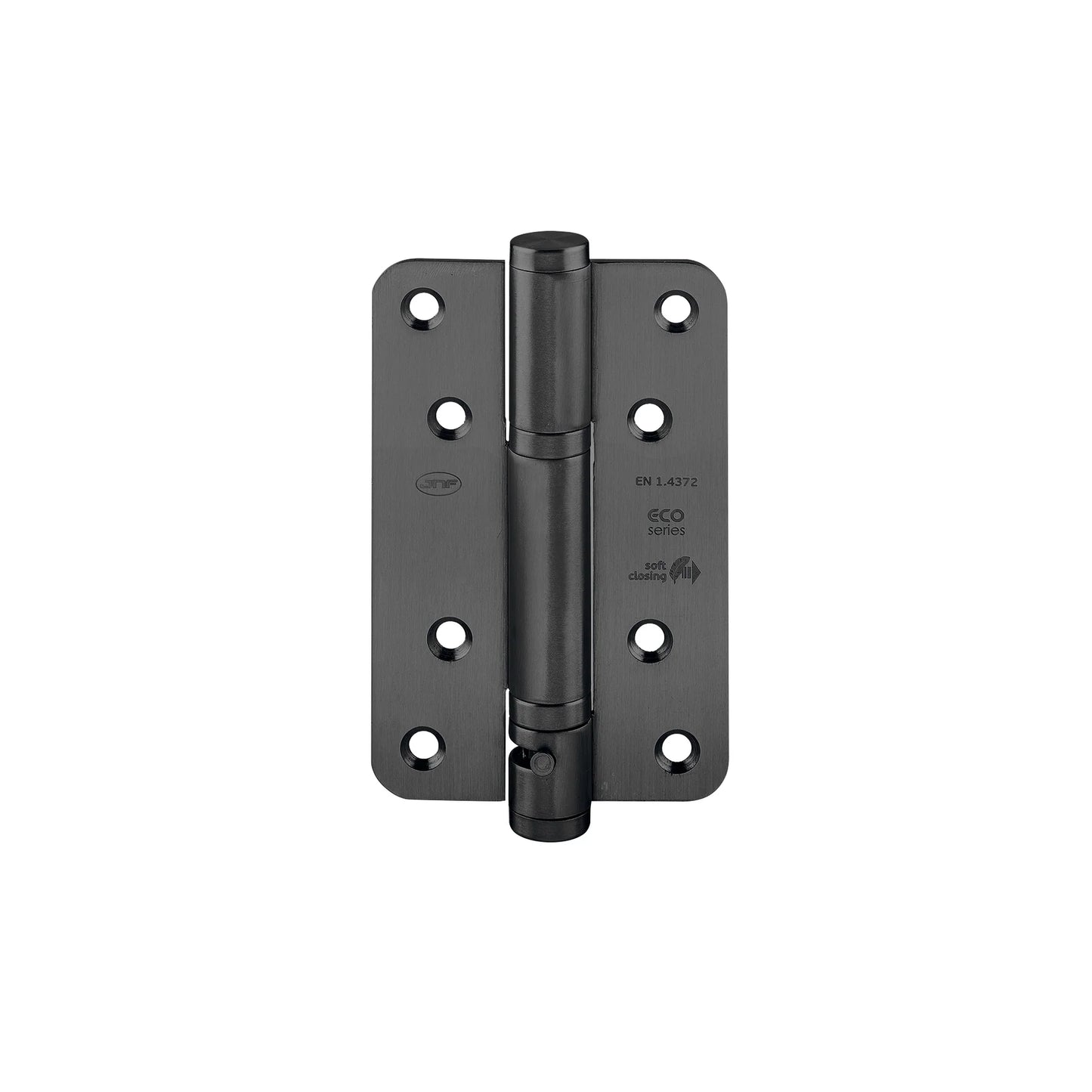 IN.05.040 Spring Hinge Soft Close Finish: Stainless Steel/ Titanium Black