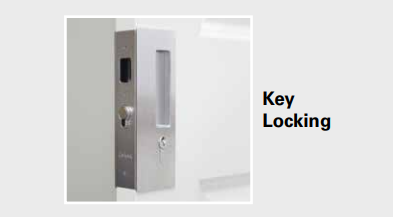 Cavity Slider for Doors CaviLock CL400 Right Handle Key Locking Left Handle Blank 34-40mm - Available in 6 Colours :  Bright Chrome ,Satin Chrome, Oil Rubbed Bronze ,Satin Nickel, Matte Black ,Custom Finish