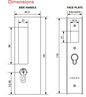 Cavity Slider for Doors CaviLock CL400 BI-Parting Set Privacy Right Handle Snib Left Handle Emergency 40-46mm - Available in 6 Colours :  Bright Chrome ,Custom Finish ,Matte Black ,Oil Rubbed Bronze ,Satin Chrome ,Satin Nickel
