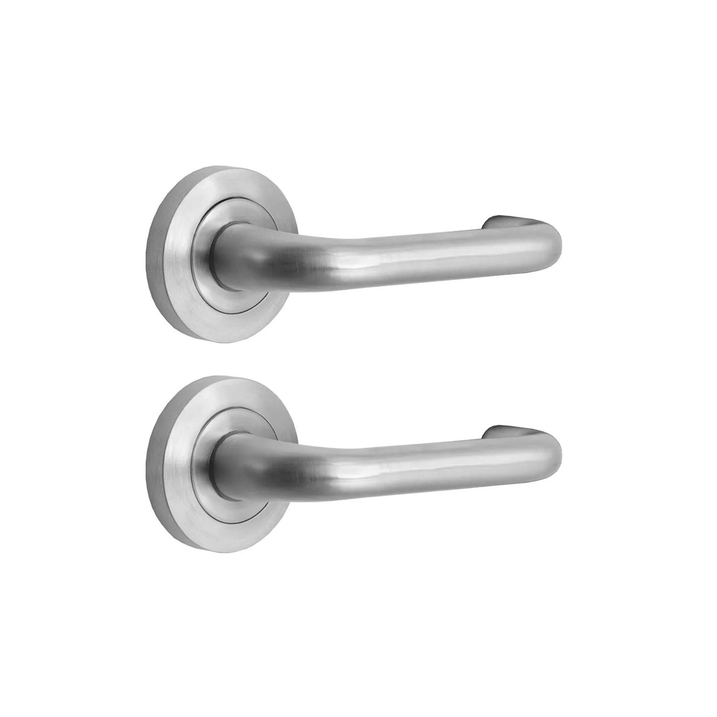 MILES NELSON COMMERCIAL KO ROSE HANDLE PASSAGE SET – SATIN CHROME
