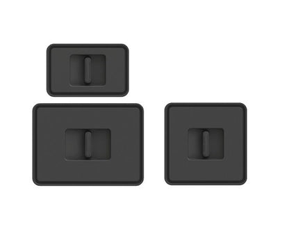 Tanova Pull Out Kitchen Bin Bucket Lids 6L/8L/10L/12L/15L/18L/24L Charcoal and White