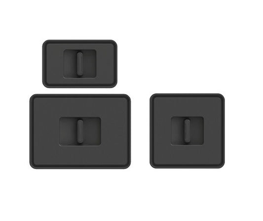 Tanova Pull Out Kitchen Bin Bucket Lids 6L/8L/10L/12L/15L/18L/24L Charcoal and White