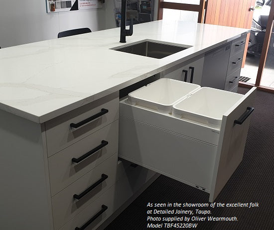 Tanova LEGRABOX F Drawer Insert Frame and Buckets for 450mm Cabinets White and Charcoal