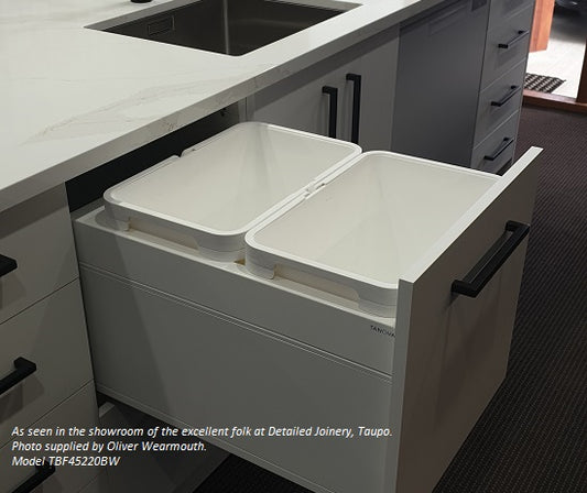 Tanova LEGRABOX F Drawer Insert Frame and Buckets for 450mm Cabinets White and Charcoal
