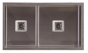 Blanco Germany Linen Textured Sink, Squareline, 1 & 3/4 Bowll ( Length 780mm x Width 450mm ) finish Stainless steel & Gun metal  finish