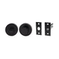 MILES NELSON DOOR HANDLES MILANO RANGE 55MM ROUND AND SQUARE ROSE PRIVACY TURN SET INCLUDES BOLT - MATT BLACK,SATIN GRAPHITE,SATIN NICKEL