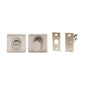 MILES NELSON DOOR HANDLES MILANO RANGE 55MM ROUND AND SQUARE ROSE PRIVACY TURN SET INCLUDES BOLT - MATT BLACK,SATIN GRAPHITE,SATIN NICKEL