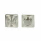 MILES NELSON DOOR HANDLES MILANO RANGE SATIN NICKEL FINISH 55MM SQUARE ROSE PRIVACY TURN SET EXCLUDES BOLT & HANG SELL
