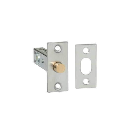MILES NELSON DOOR HANDLES MILANO RANGE SATIN NICKEL FINISH TUBULAR PRIVACY BOLT (6MM SPINDLE) & HANG SELL