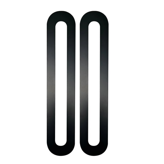 MILES NELSON ENTRANCE DOOR D-LOCK DIGITAL BACKING COVER PLATE FOR 54MM HOLE (PAIR) MATT BLACK
