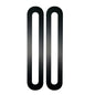 MILES NELSON ENTRANCE DOOR D-LOCK DIGITAL BACKING COVER PLATE FOR 54MM HOLE (PAIR) MATT BLACK