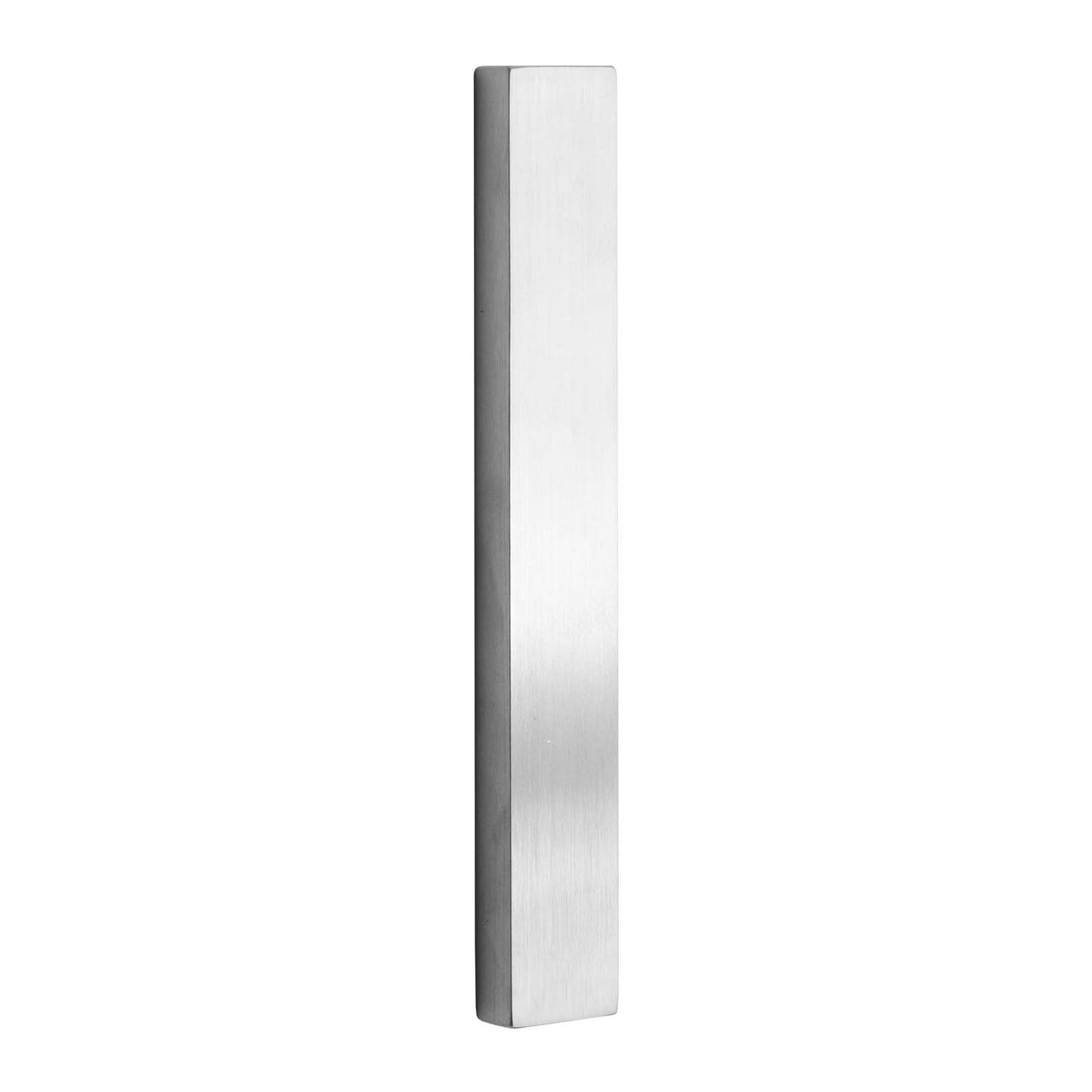 MILES NELSON COMMERCIAL NARROW LONG PLATE - EXTERNAL / NO LEVER / PLAIN -  SATIN CHROME ON BRASS PRICED PER EACH