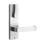 MILES NELSON COMMERCIAL 87 & 90 LEVER ON WIDE LONG PLATE - INTERNAL / LEVER / LARGE TURN INDICATING- SATIN CHROME ON BRASS AND MATT BLACK