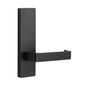 MILES NELSON COMMERCIAL 87 & 90  LEVER ON WIDE LONG PLATE - EXTERNAL / LEVER / PLAIN - SATIN CHROME ON BRASS AND MATT BLACK