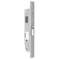 MILES NELSON COMMERCIAL 2000 SERIES NARROW STYLE MORTICE DEADLATCH 28MM BACKSET - LONG AND SHORT FACE PLATE AND XZ3CAM - NO CYLINDER OR TURN- SATIN CHROME ON BRASS & MATT BLACK