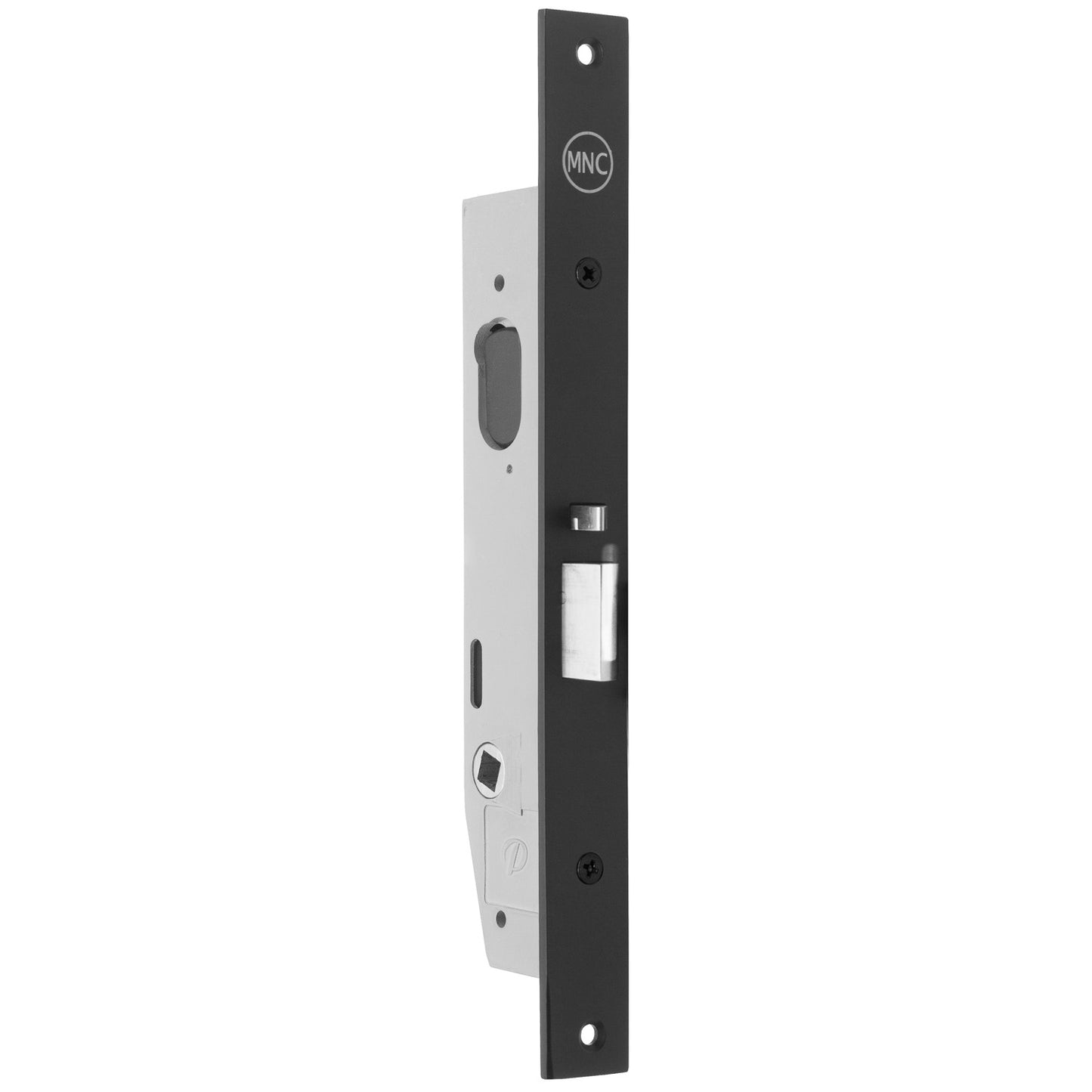 MILES NELSON COMMERCIAL 2000 SERIES NARROW STYLE SPECIAL DEADLATCH 28MM BACKSET - SHORT CASE DEPTH - NO HUB DISC OR LOCKING BAR - LONG FACEPLATE ONLY