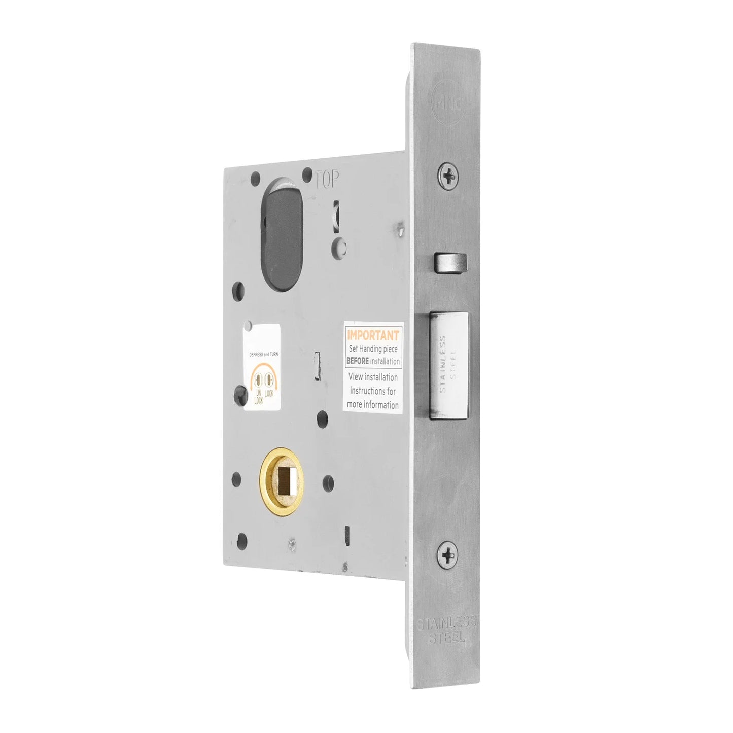 MILES NELSON COMMERCIAL 5000 SERIES WIDE BODY MORTICE DEADLATCH 60MM BACKSET - NO SPINDLE HUB DISC OR LOCKING BAR PRICED PER EACH