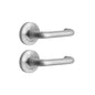 MILES NELSON COMMERCIAL ROUND ROSE  87 & 90 LEVER  53MM ROSE(PAIR)- SATIN CHROME & MATT BLACK