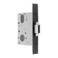 MILES NELSON COMMERCIAL 5000 SERIES WIDE BODY MORTICE SLIDING DOOR LOCK 60MM BACKSET INCL TURN ADAPTER AND W3 CAM - NO CYLINDER OR TURN- SATIN CHROME ON BRASS & MATT BLACK