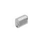 MILES NELSON COMMERCIAL OVAL KEY BARREL WITH 2 KEYS - 6 PIN C4 PROFILE WITH Z2 CAM-SATIN CHROME AND MATT BLACK