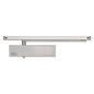MILES NELSON COMMERCIAL 8000 SERIES DOOR CLOSER WITH SLIDE ARM MNC8404BC/DA+MNC8404SA - EN POWER 2 - BACKCHECK / DELAYED ACTION / REMOVABLE HOLD OPEN-SATIN CHROME ON BRASS