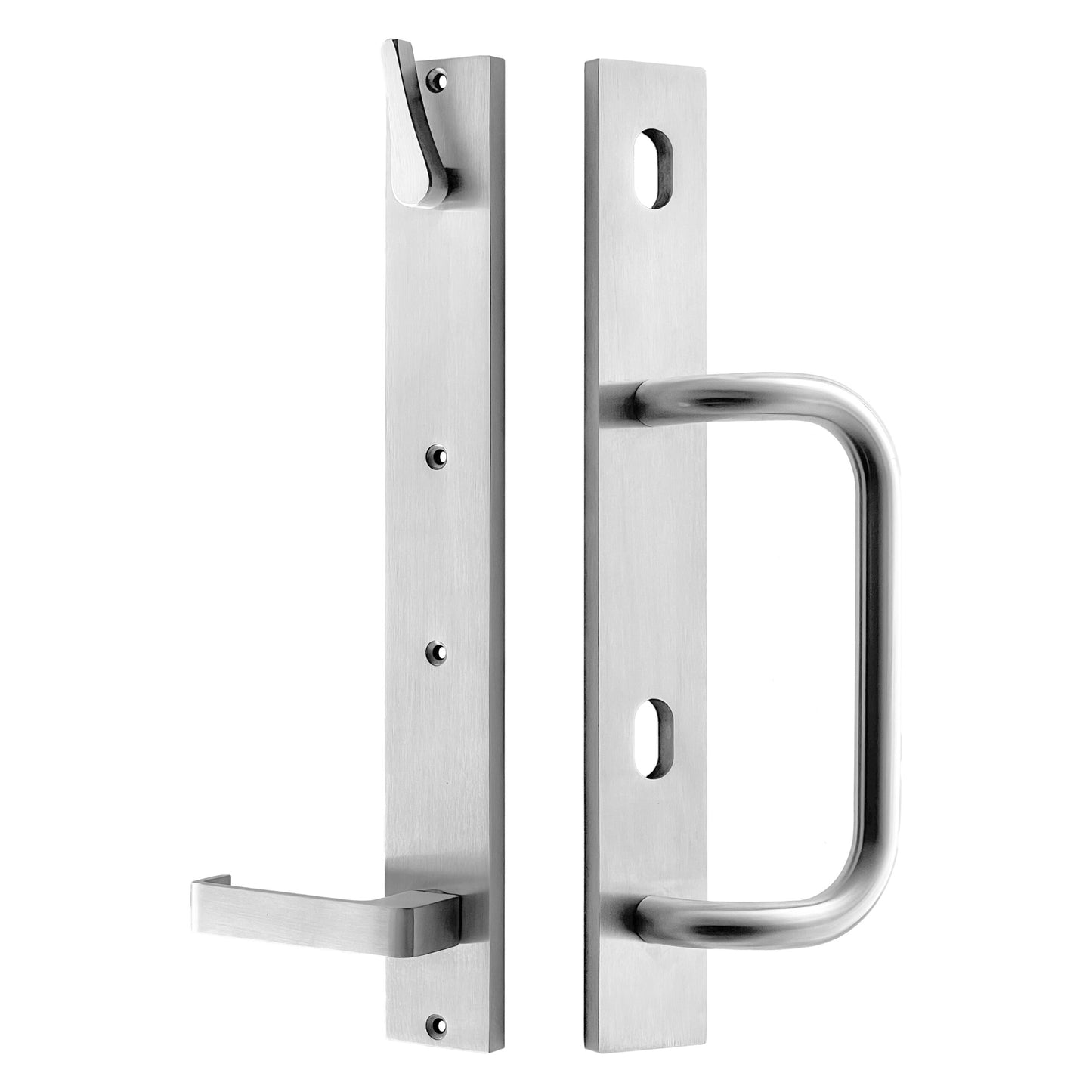 MILES NELSON COMMERCIAL DUAL LOCK FURNITURE KIT - INTERNAL LEFT HAND & RIGHT HAND  LEVER TURN + EXT PULL DBL CYL HOLE
