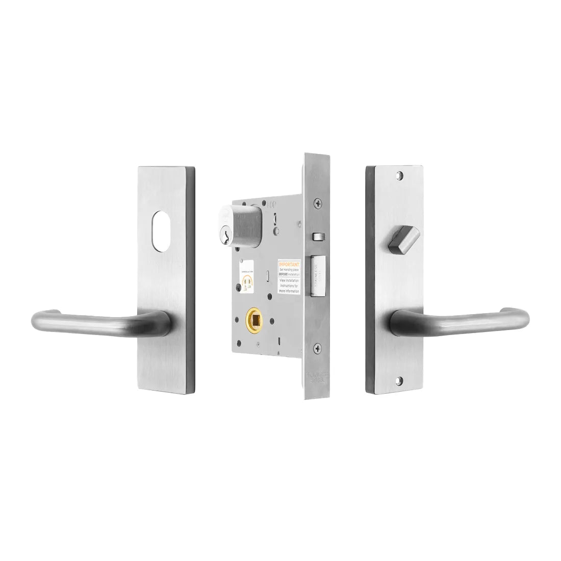 MILES NELSON COMMERCIAL ENTERANCE LOCK KIT WITH KEYS  AND  EXTENDED KEY CYLINDER - FIRE RATED OFFICE KIT