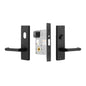MILES NELSON COMMERCIAL 87 LEVER ENTRANCE LOCK KIT WITH KEYS INCLUDES MNC5000,MNC151/87,MNC154/87,MNCAD5200-01, MNC570W2  SATIN CHROME ON BRASS,MATT BLACK