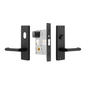 MILES NELSON COMMERCIAL ENTERANCE LOCK KIT WITH EXTENDED KEY CYLINDER -87 LEVER ,MATT BLACK