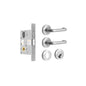 MILES NELSON COMMERCIAL ROUND ROSE OFFICE TRADE KIT - INCLUDE MNC5000, MNCR53,MNCR53CE,MNCR53TS,MNCAD5200-01 - SATIN CHROME ON BRASS PRICED PER SET