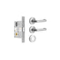 MILES NELSON COMMERCIAL ROUND ROSE CLASSROOM / STOREROOM TRADE KIT - SATIN CHROME ON BRASS PRICED PER SET
