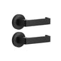 MILES NELSON COMMERCIAL ROUND ROSE  87 & 90 LEVER  53MM ROSE(PAIR)- SATIN CHROME & MATT BLACK