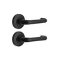 MILES NELSON COMMERCIAL ROUND ROSE  87 & 90 LEVER  53MM ROSE(PAIR)- SATIN CHROME & MATT BLACK