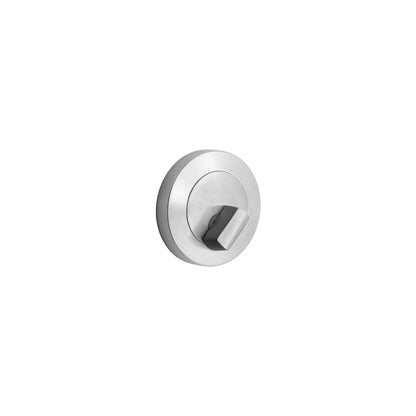 MILES NELSON COMMERCIAL ROUND ROSE TURN SNIB (NON-INDICATING) - BACK TO BACK & FACE FIXINGS INCLUDED - SATIN CHROME & MATT BLACK