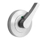MILES NELSON COMMERCIAL ROUND ROSE LEVER INDICATING TURN SNIB (USE WITH MNCR53TB) BACK TO BACK & FACE FIXINGS INCLUDED - SATIN CHROME & MATT BLACK
