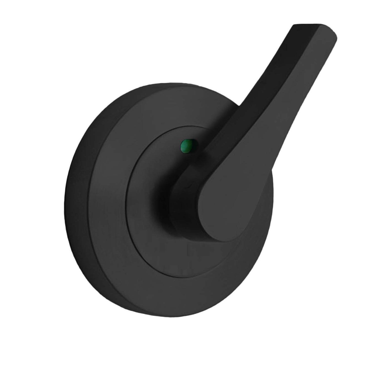 MILES NELSON COMMERCIAL ROUND ROSE LEVER INDICATING TURN SNIB (USE WITH MNCR53TB) BACK TO BACK & FACE FIXINGS INCLUDED - SATIN CHROME & MATT BLACK