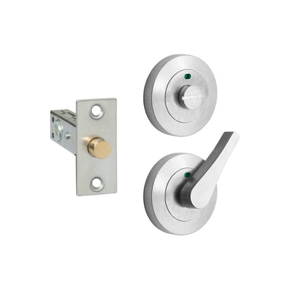 MILES NELSON COMMERCIAL PRIVACY BOLT KIT-SATIN CHROME & MATT BLACK