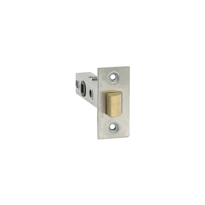 MILES NELSON COMMERCIAL TUBULAR LATCH 7.6MM SPINDLE 60MM BACKSET SC (INCLUDE SPINDLE AND STRIKE) FOR MNCR53 AND KO101 - SATIN CHROME & MATT BLACK