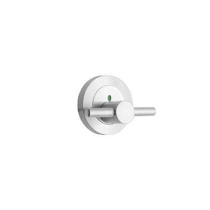MILES NELSON COMMERCIAL 53MM ROUND ROSE LARGE INDICATING TURN SNIB - BACK TO BACK & FACE FIXINGS INCLUDED- SATIN CHROME & MATT BLACK