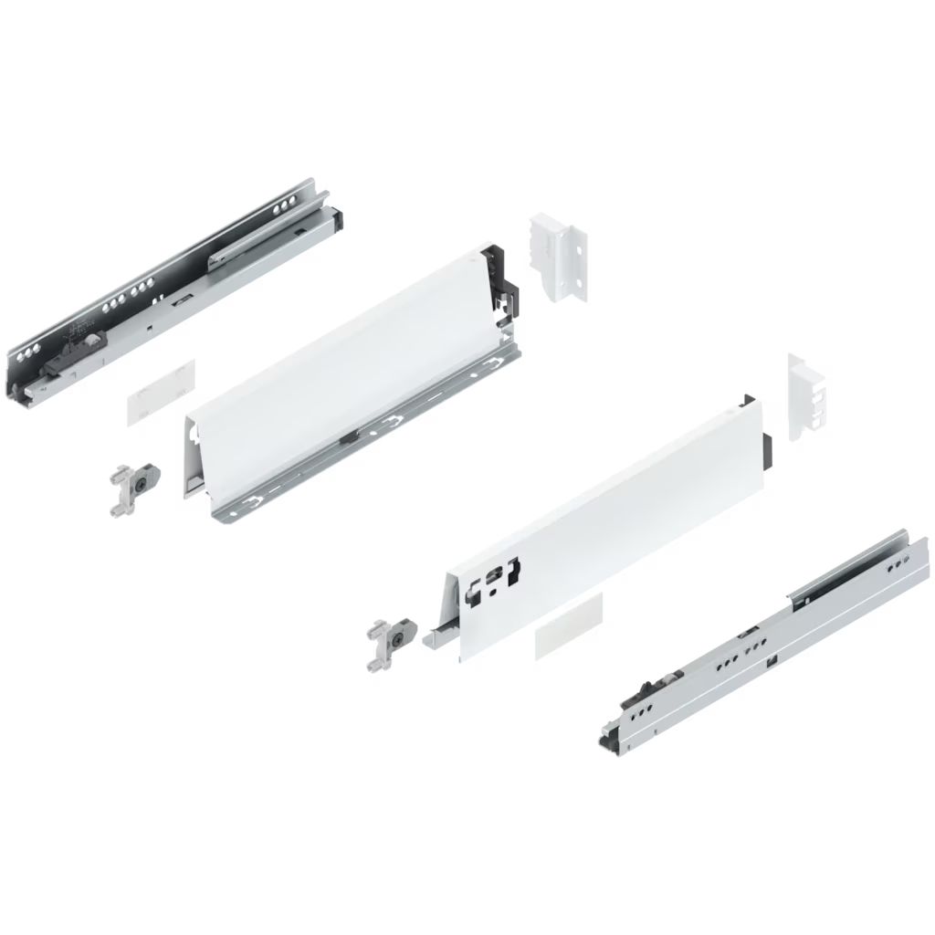 Blum Tandembox Antaro Kitset length 350mm X 98.5mm - 224mm (Height 4 Options ) 30KG Silk White