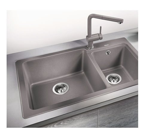 Blanco Germany Naya 8 Sink Bowl ( Width 439mm x Depth 200mm x height 200mm ) ,( Width 272mm x Depth 200mm x height 200mm )Blanco Silgranit Range- Available in 3 Colours :  Black ,White (On request ) ,Rock Grey(On request )