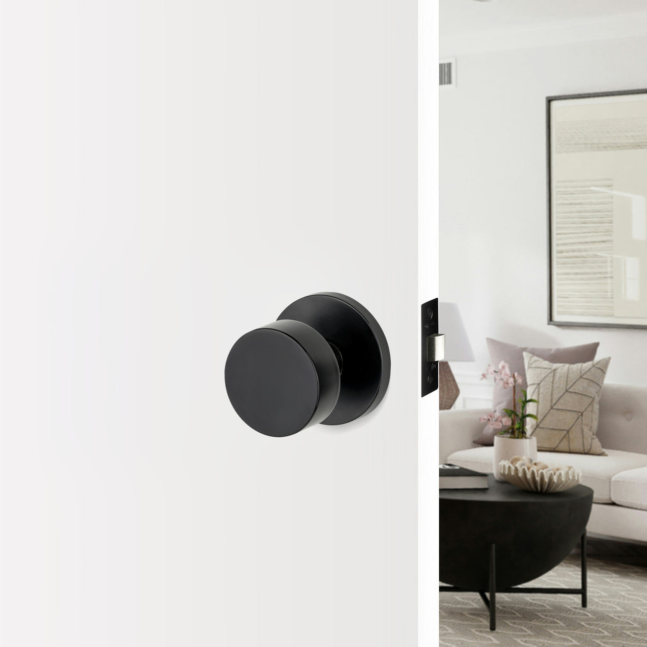 SYLVAN NEW NAPIER KNOB SET- PRIVACY, DUMMY TRIM, PASSAGE - BLACK
