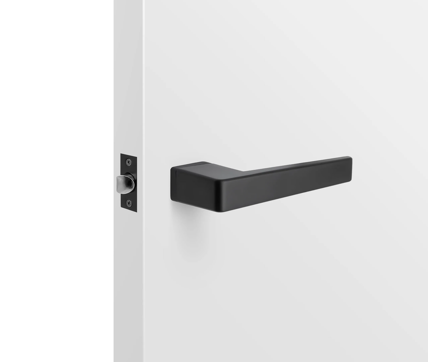 MILES NELSON DOOR HANDLES OBLIQ RANGE DUMMY SET - BLACK,WHITE
