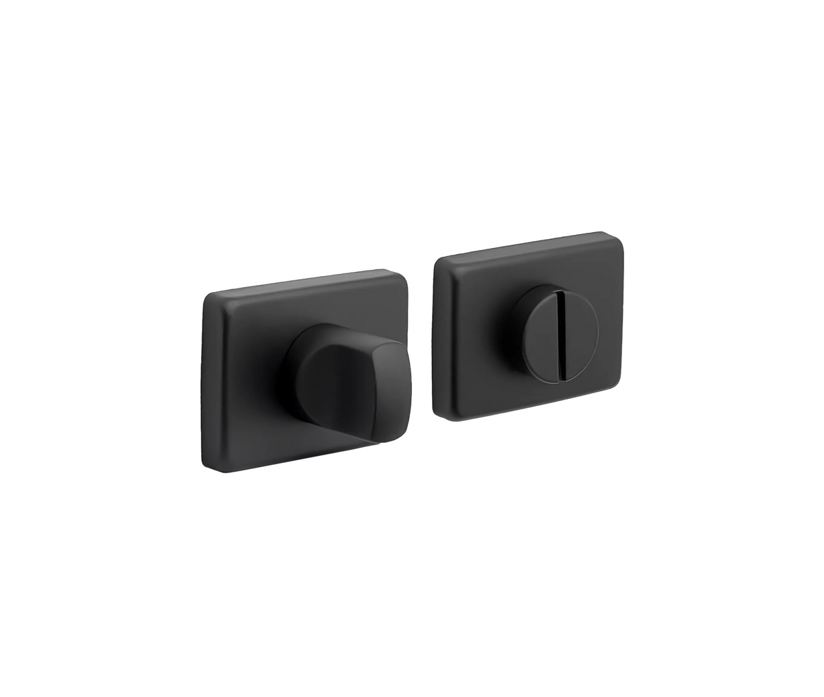 MILES NELSON DOOR HANDLES OBLIQ RANGE PRIVACY SET INCLUDES BOLT - BLACK,WHITE