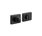 MILES NELSON DOOR HANDLES OBLIQ RANGE PRIVACY SET INCLUDES BOLT - BLACK,WHITE