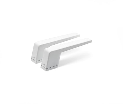 MILES NELSON DOOR HANDLES OBLIQ RANGE DUMMY SET - BLACK,WHITE