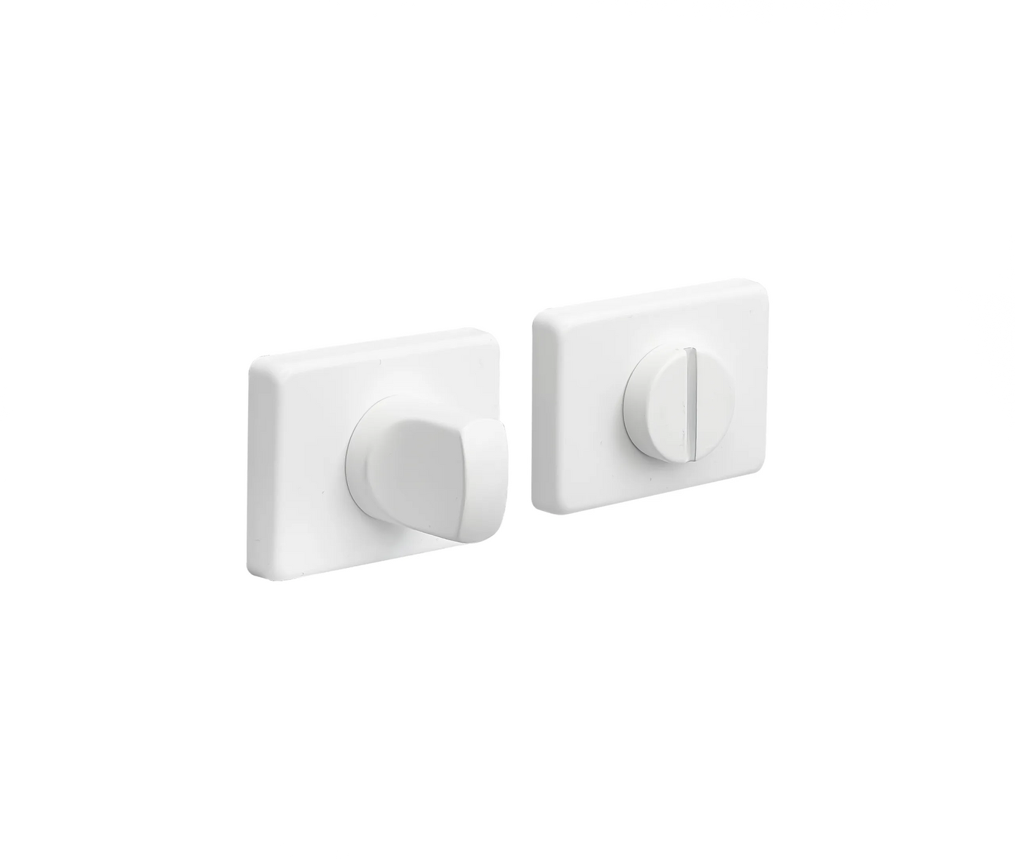 MILES NELSON DOOR HANDLES OBLIQ RANGE PRIVACY SET INCLUDES BOLT - BLACK,WHITE