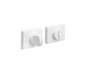 MILES NELSON DOOR HANDLES OBLIQ RANGE PRIVACY SET INCLUDES BOLT - BLACK,WHITE